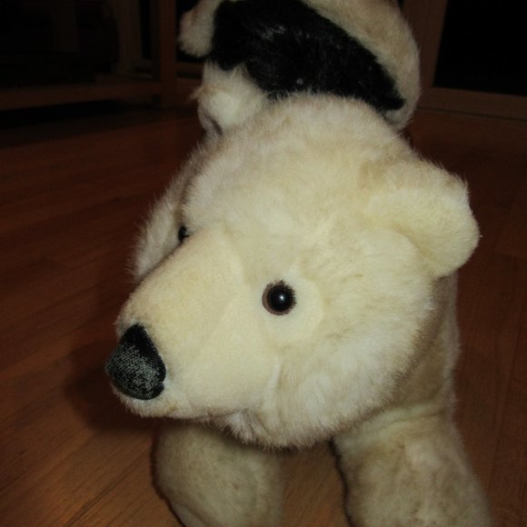 VINTAGE HOUSE OF LOYD POLAR BEAR W/GIRLPLUSH! - Picture 4 of 8